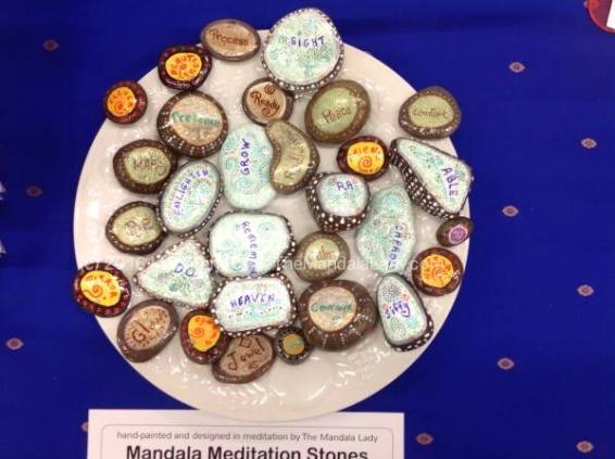 Mandala Meditation Stones - Back View