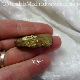 Gift Mandala Meditation Stone - The Mandala Lady - Hand painted stones